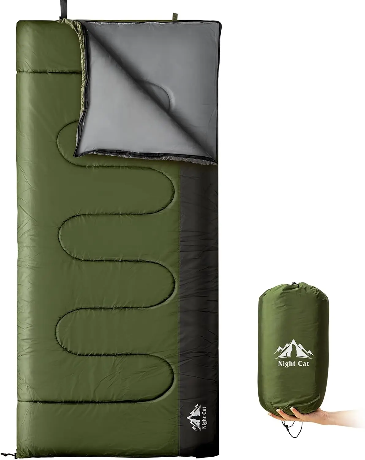 

Трехсезонный спальный мешок для взрослых, легкий и портативный, для походов, путешествий, использования в помещении и на улице, 5-15 ° С