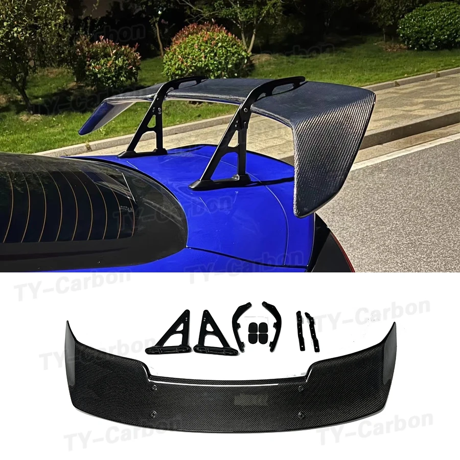 For Toyota GT86 GR86 Subaru BRZ Rear Spoiler Wing Real Carbon Fiber Car Trunk Lid Splitter Lip Decklid Flap Trim STI Style