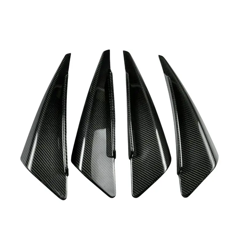 YSUN-Carbon Fiber Trim Sticker Front Bumper Splitter Spoiler Cover For Car For Ferrari F8 Tributo 2019- 2023