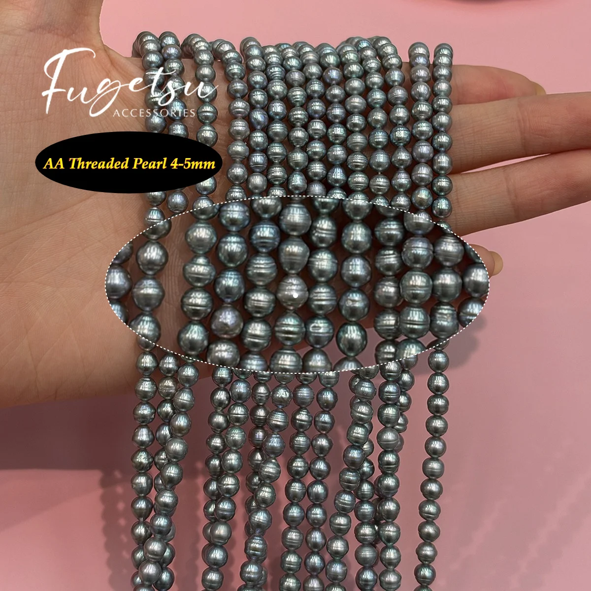 AA DIY Threaded Pearl Natural Freshwater Pearl Pearl 4-5mm For Jewelry Making DIY Accessory Handicraft Supplies