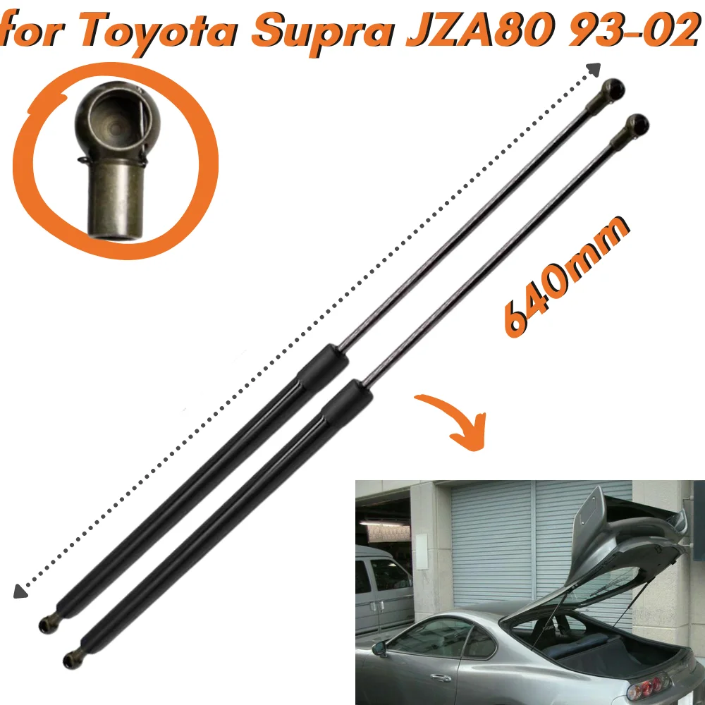 Qty(2) Trunk Struts for Toyota Supra JZA80 1993-2002 Hatchback with Original Spoiler Rear Tailgate Lift Supports Shock Absorbers