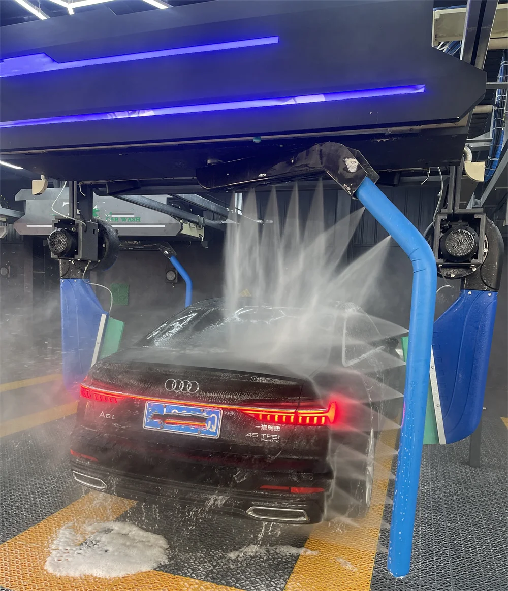 Heavy Duty Automatic 360 Touch Free Car Wash Machine With Stainless Steel Frame And Industrial Grade Pumps
