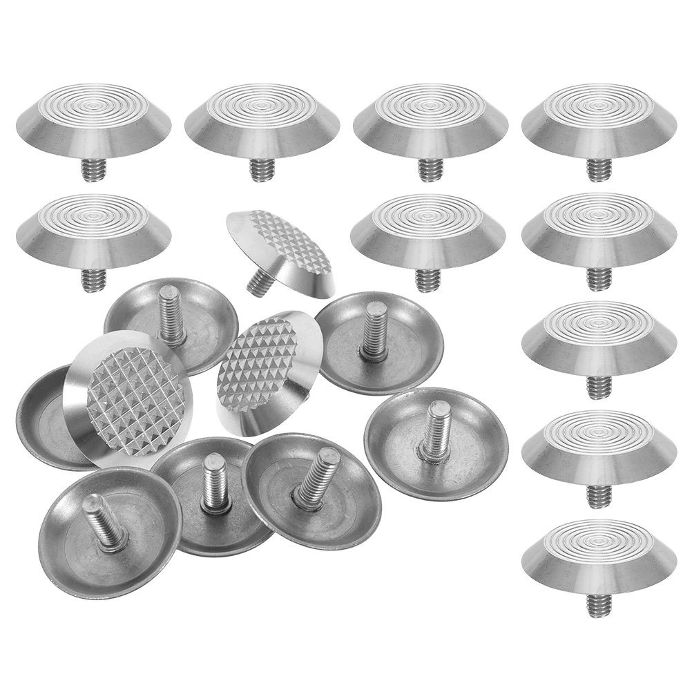 

20 Pcs Blind Path Studs Nonslip Warning Nail Floor Tactile Paving Pathway Road Pineapple Pattern