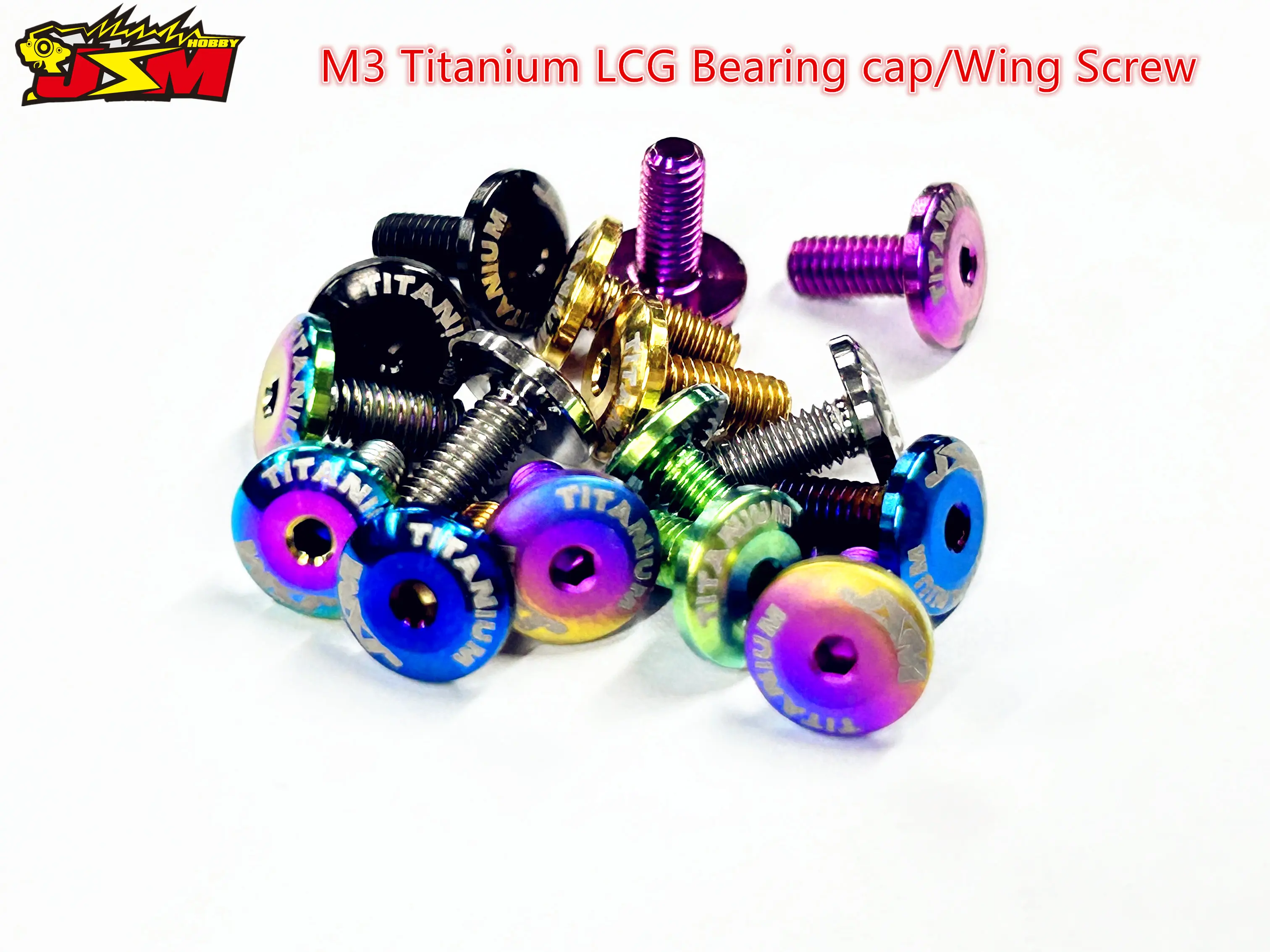 JSM HOBBY M3 LCG Bearing Cap Screws Tail Wing Washer Front Wheel Axle Fixing Screws 2 pcs