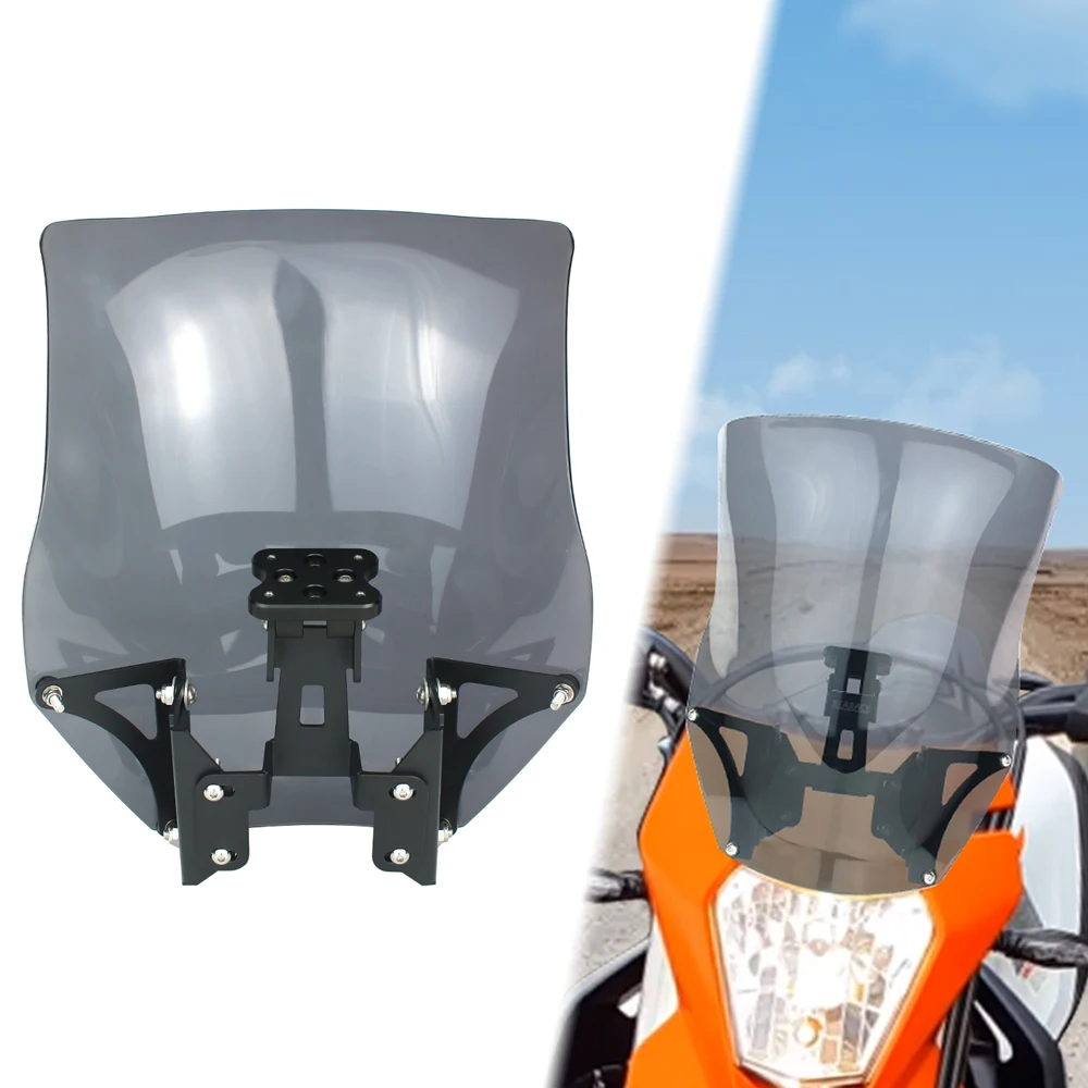 Motorcycle Windscreen Riser For KTM 690 SMC R 690 Enduro R Beta RR 2T Adjustable Windshield Bracket & GPS Navigation Bracket