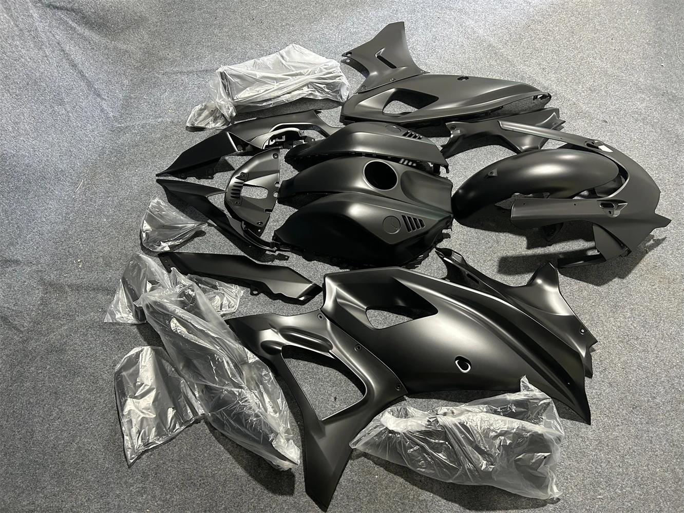 Motorcycle Fairing Kit fits Yamaha YZF-R7 22 23 YZF700 2022 2023 Fairing Matte finish black motorcycle housing