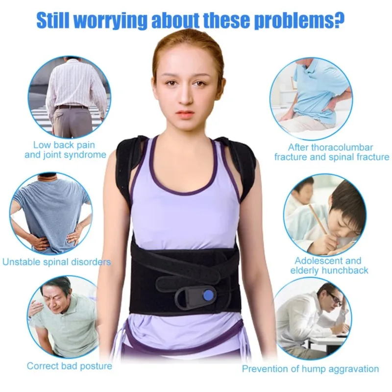 1 PCS Pulley Adult Kyphosis Correction Belt Student Male and Female Body Shaping Underwear Curvature Correction Men Women