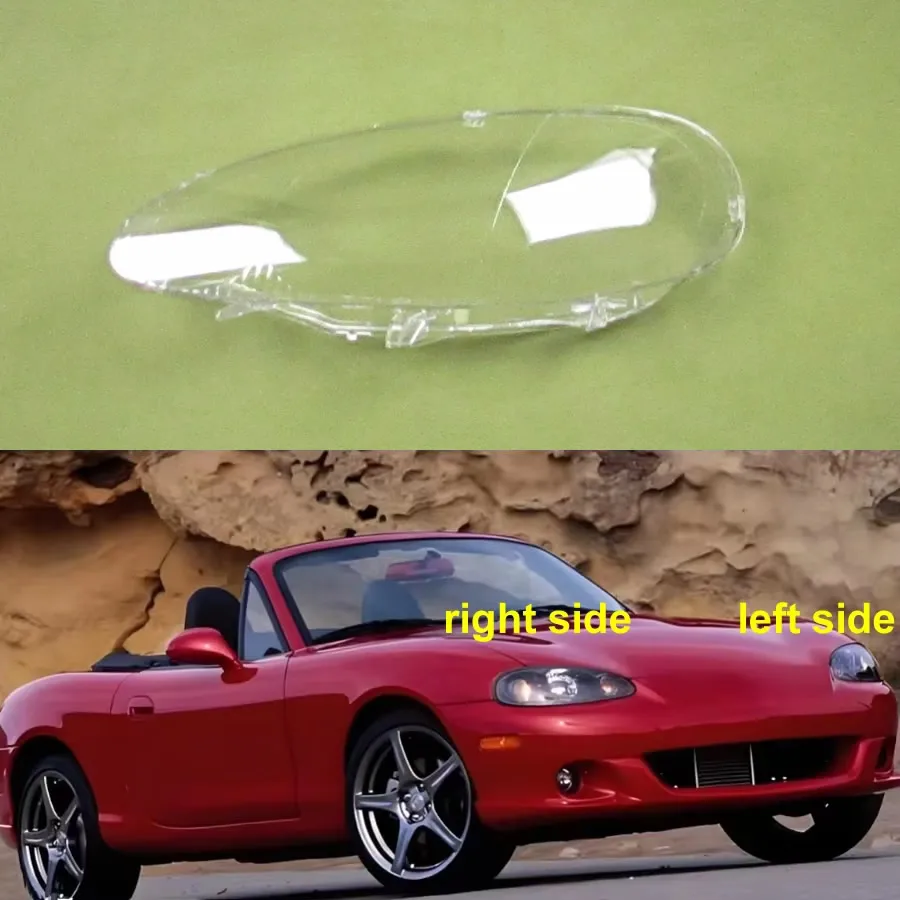 

Для Mazda MX-5 MX5 2001 2002 2003, крышка фары, прозрачный корпус фары, линза лампы, замена оригинального абажура из плексигласа