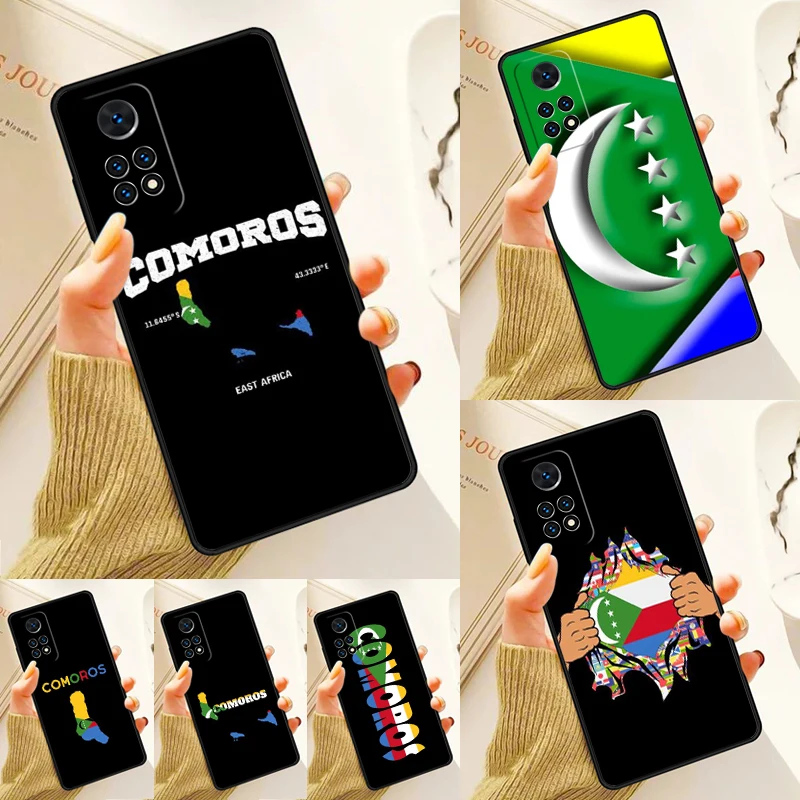 Comoros Flag Case For Samsung Galaxy S24 Plus S23 S20 S21FE Lite S22 Ultra Note 20 S8 S9 S10 Phone Coque