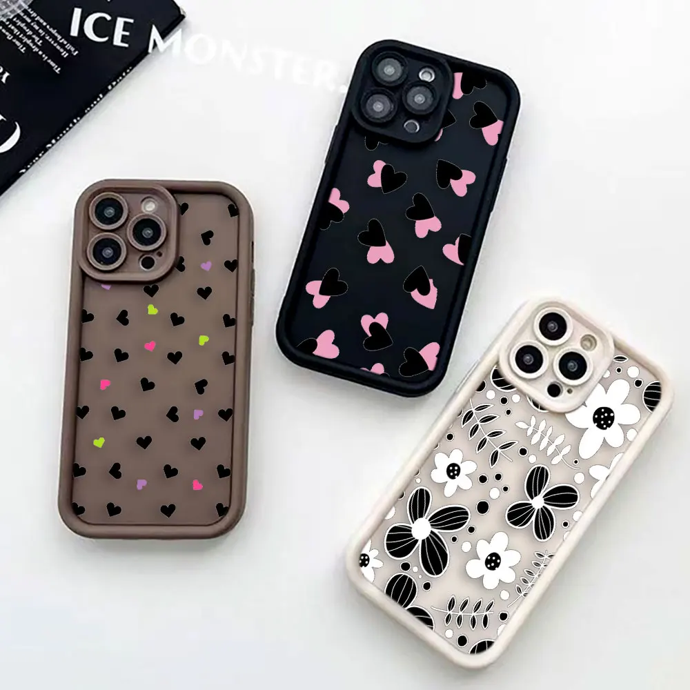 

Loving Heart Flower Art Phone Case For VIVO Y19 Y20 Y15S Y17 Y21 Y22S Y27 Y28 Y35 Y36 Y50 Y51 Y72 Y75 Y76 Y77 Y78 Y81 Y91 Case