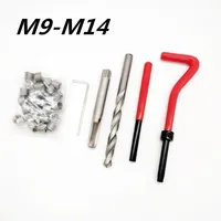 Car Engine Block Restoring Damaged Thread Repair Tool Kit M9 M10 M11 M12 M14 Auto Helical Coil Insert Garage Tools