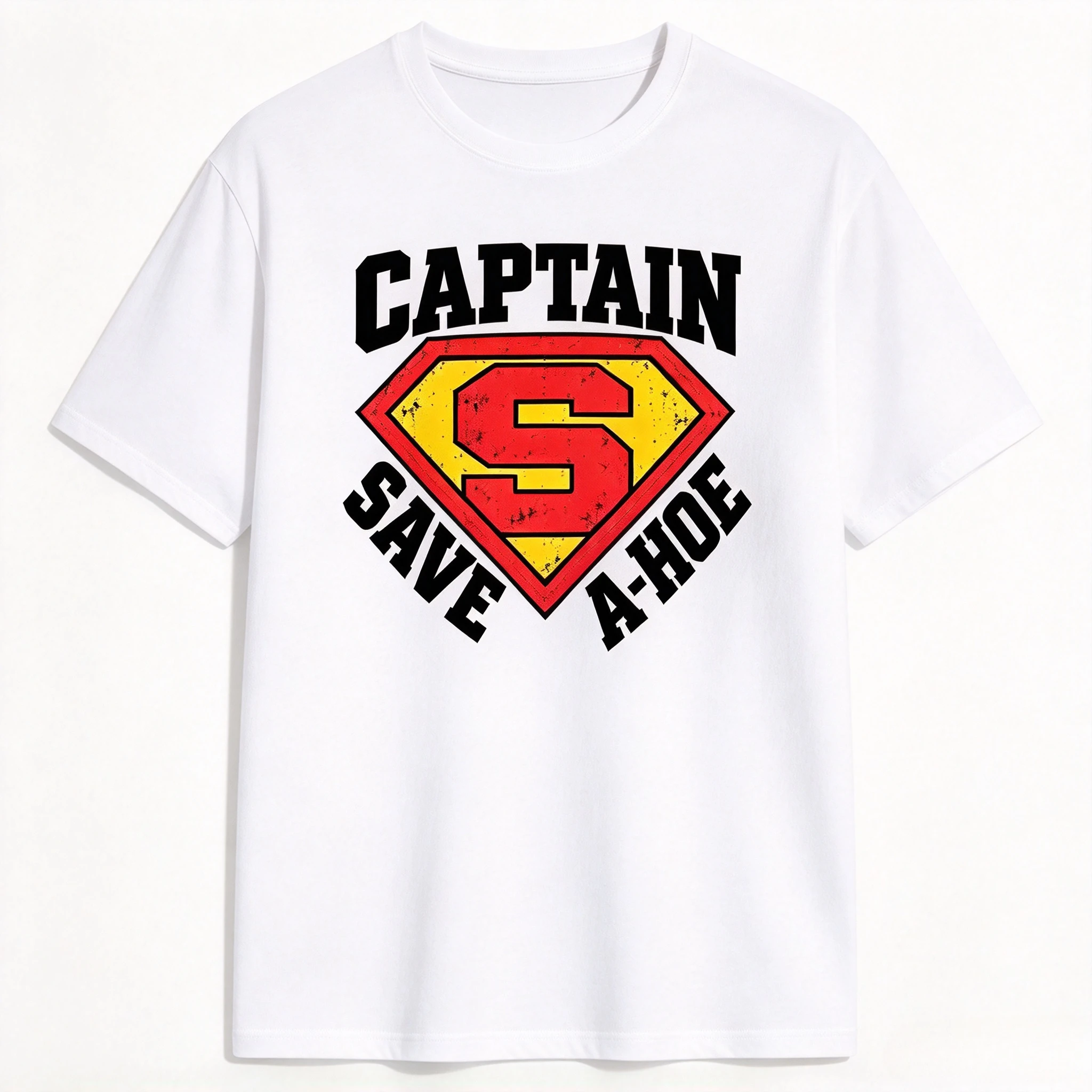 Captain Save A Hoe Costume Halloween T-Shirt Beach Cotton Top Tees Men Women and Kids Short Sleeve Summer Street Style Tops