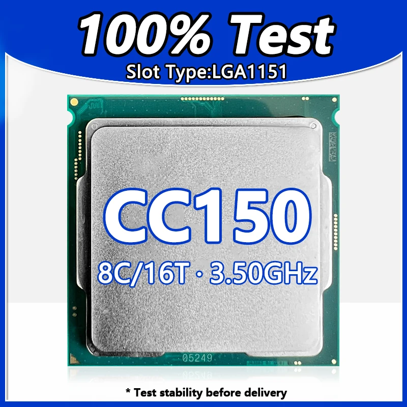 CC150 CPU 8-Cores 16-Threads 3.50GHz 16MB 95W LGA1151 For H310 B365 H370 Z370 Z390 C242 C246 motherboard CC150 SRFBT processor