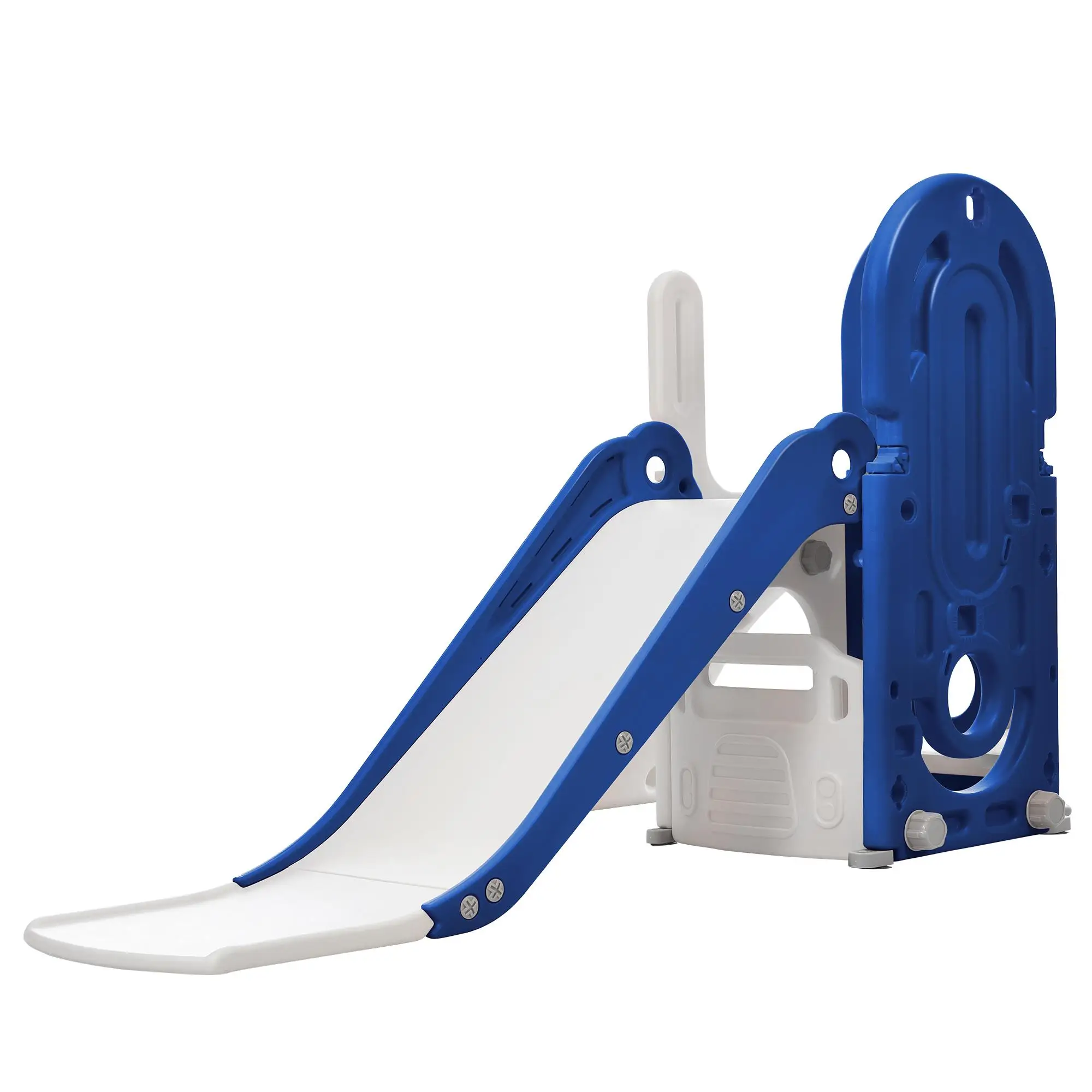 Toddler Climber and Slide Set 4 in 1, Kids Playground Climber  Slide Playset with Basketball Hoop Play Combination for Babies