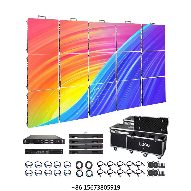 

Turnkey Led Video Wall Screen 500x500mm P3.91 Led Panel Pantalla Rental Led Display Screen for Event Stage
