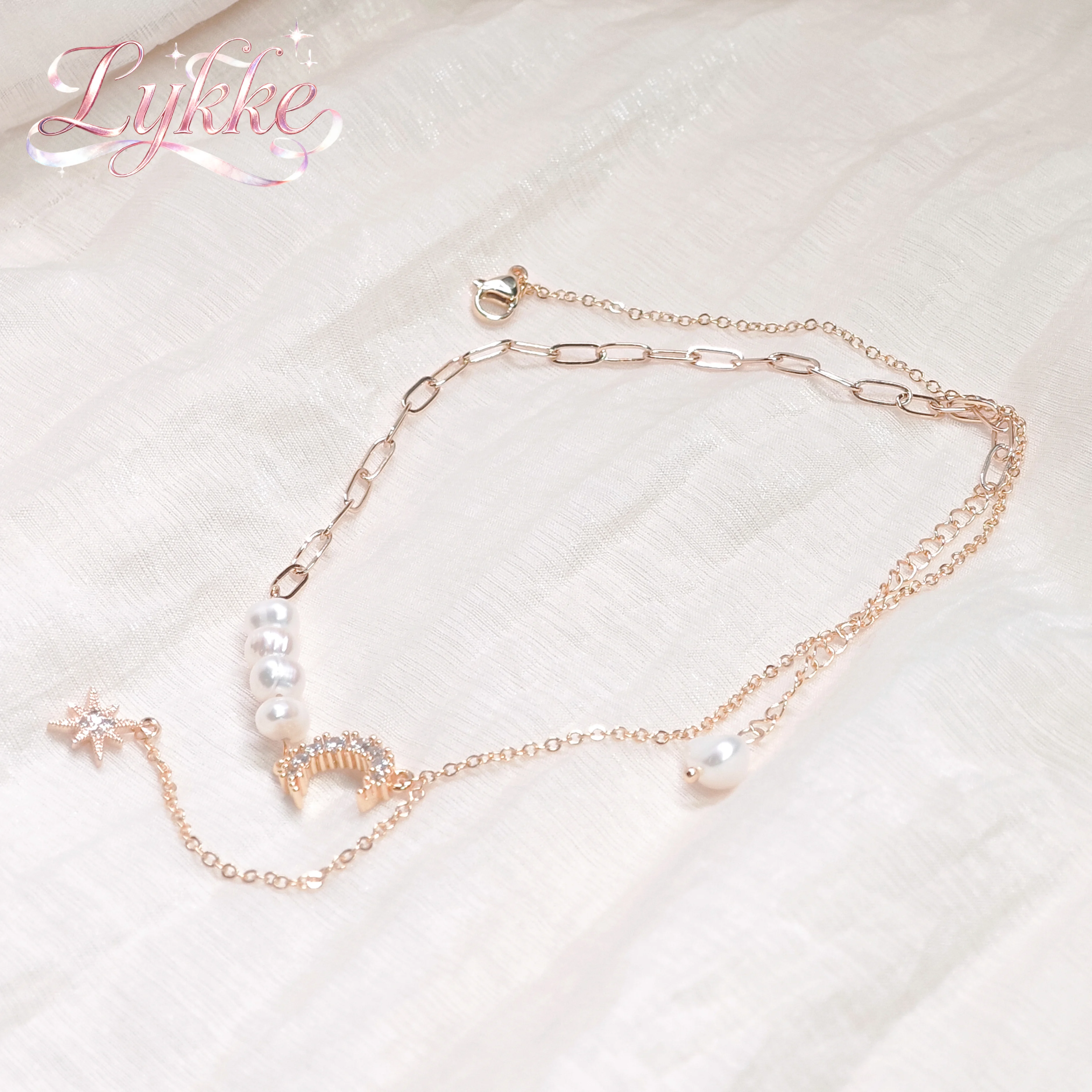 

French Vintage Pearl Necklace Gold Chain Jewelry 18K Gold Plated Jewelry for Women Wedding Party Luxury Daily Accessories
