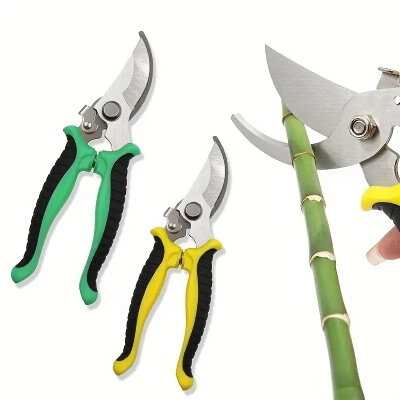 1Pc Professional Sharp Plant Trim Horticulture Pruner Cut Secateur Shrub Garden Stainless Steel Scissors Branch Shears Tools