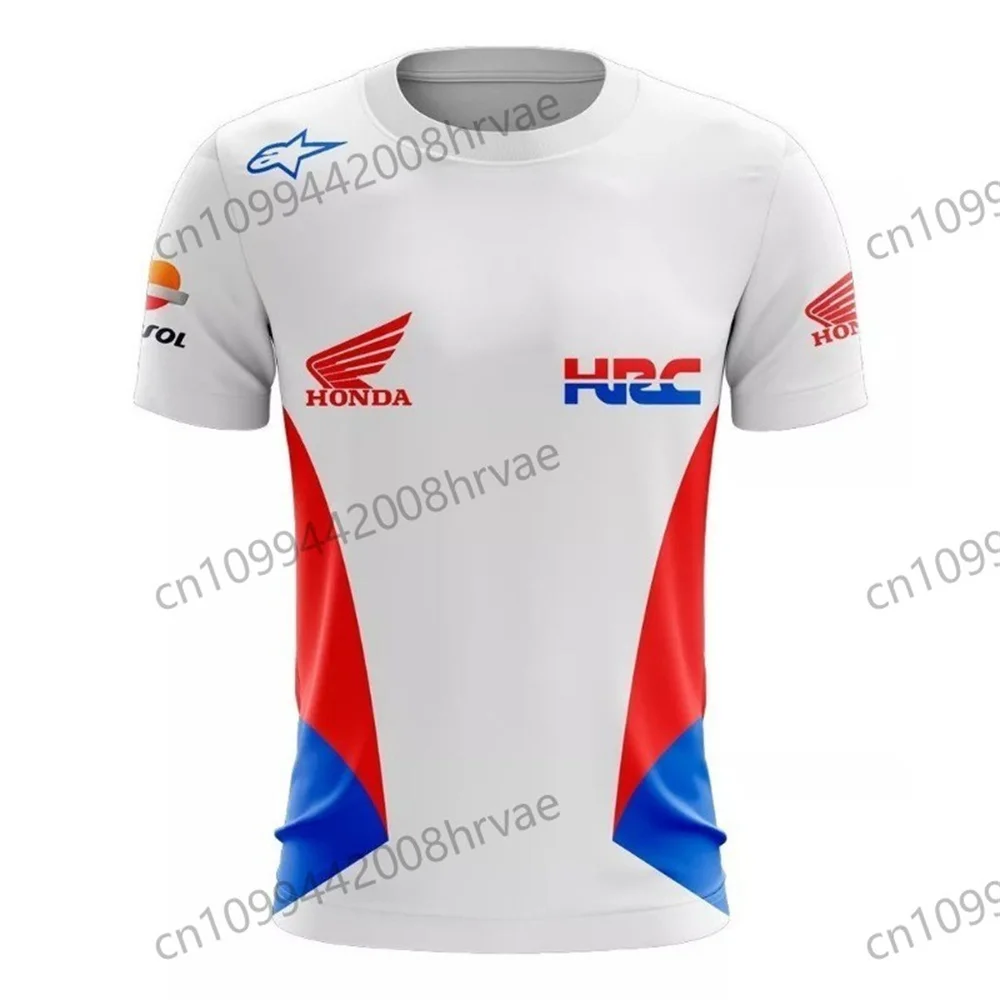 

HRC Honda Moto Racing T-Shirt 2025 - Unisex Short-Sleeve Top, Breathable and Lightweight, Stylish Sportswear for Men and Women