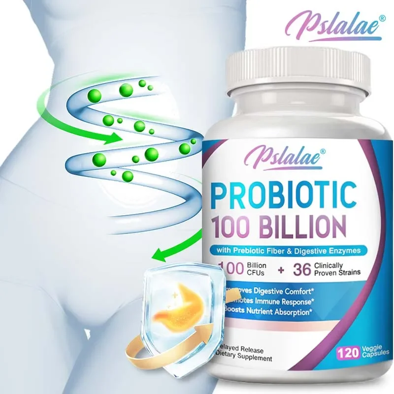 Probiotics 100 Billion - Supports Digestion and Gut Health, Boosts Metabolism, and Relieves Bloating and Constipation