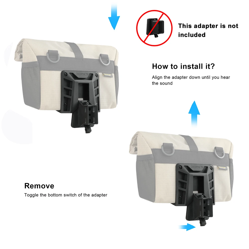 4L Quick Release Handlebar Bag for Folding Bikes