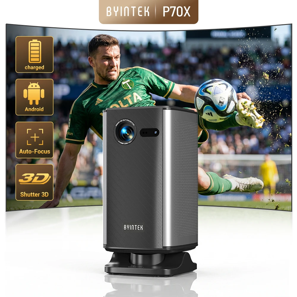 BYINTEK P70X 400 ANSI DLP Projector with Android 9.0