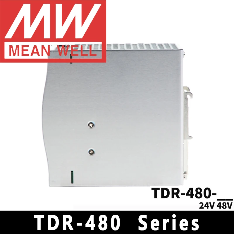 Original Mean Well TDR-480-24/48 meanwell AC/DC 24V/48V 480W Three Phase Industrial DIN RAIL with PFC Function Power Supply
