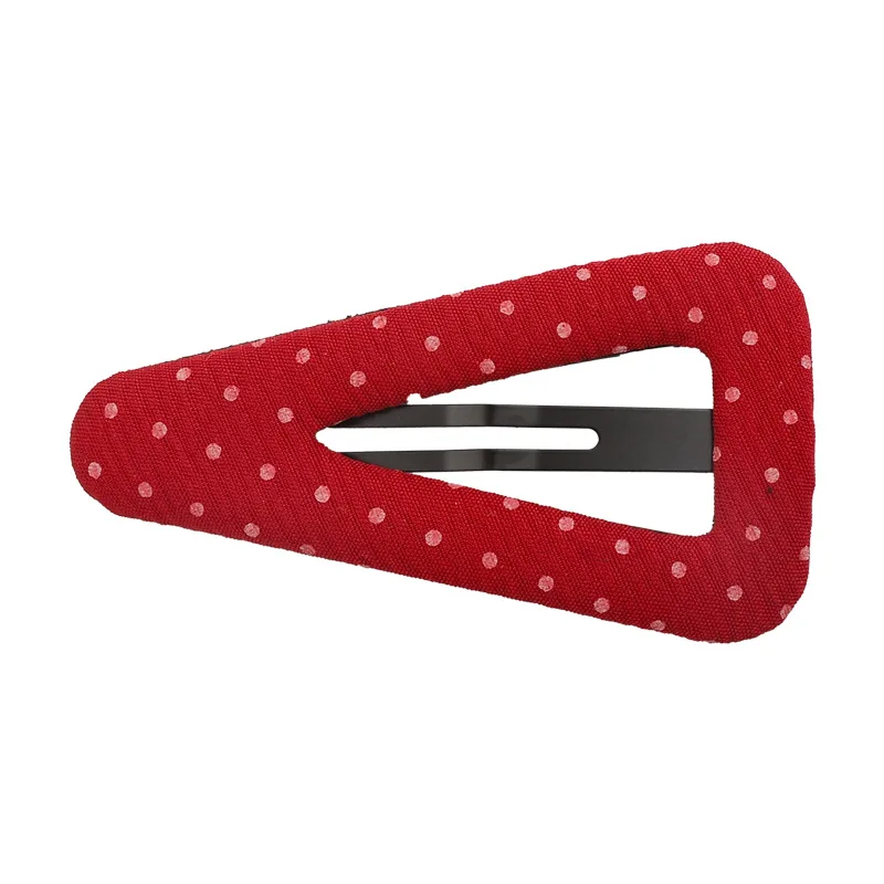 

Модные треугольные заколки для волос в горошек, заколка для челки для женщин и девочек, милые элегантные заколки для волос, тканевые заколки, аксессуары для волос в стиле ретро