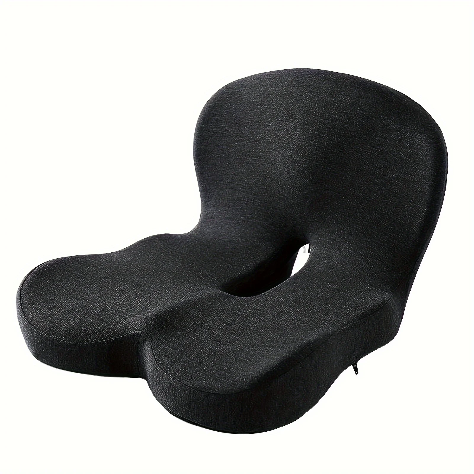 Memory Cotton One-piece Seat Cushion Backrest Integrated Student Office Chair Cushion Car Waist Protection Pad Fart Pad