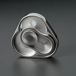 Triangle Spinner Flip Coin EDC Fidget Push Coin Decompression Hand Toy Handle Piece Fidget Spinner Fun Toy