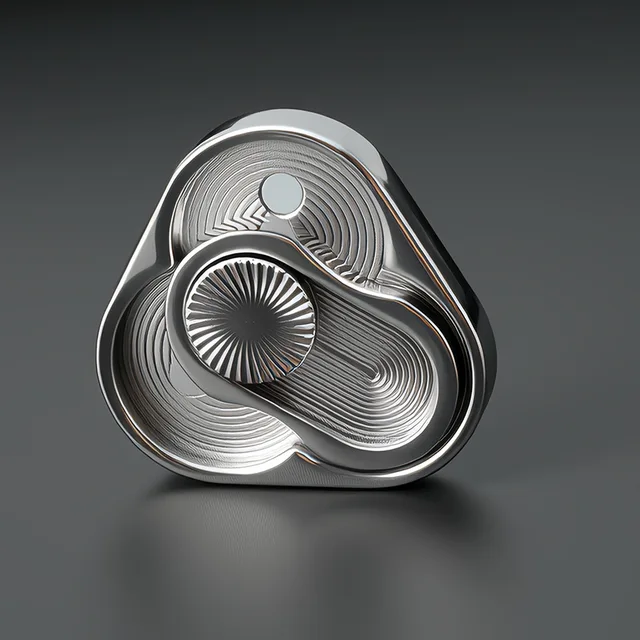Trójkątny Spinner Flip Coin EDC Fidget Push Coin Zabawka Antystresowa do Ręki Spinner Fidget Zabawna Zabawka