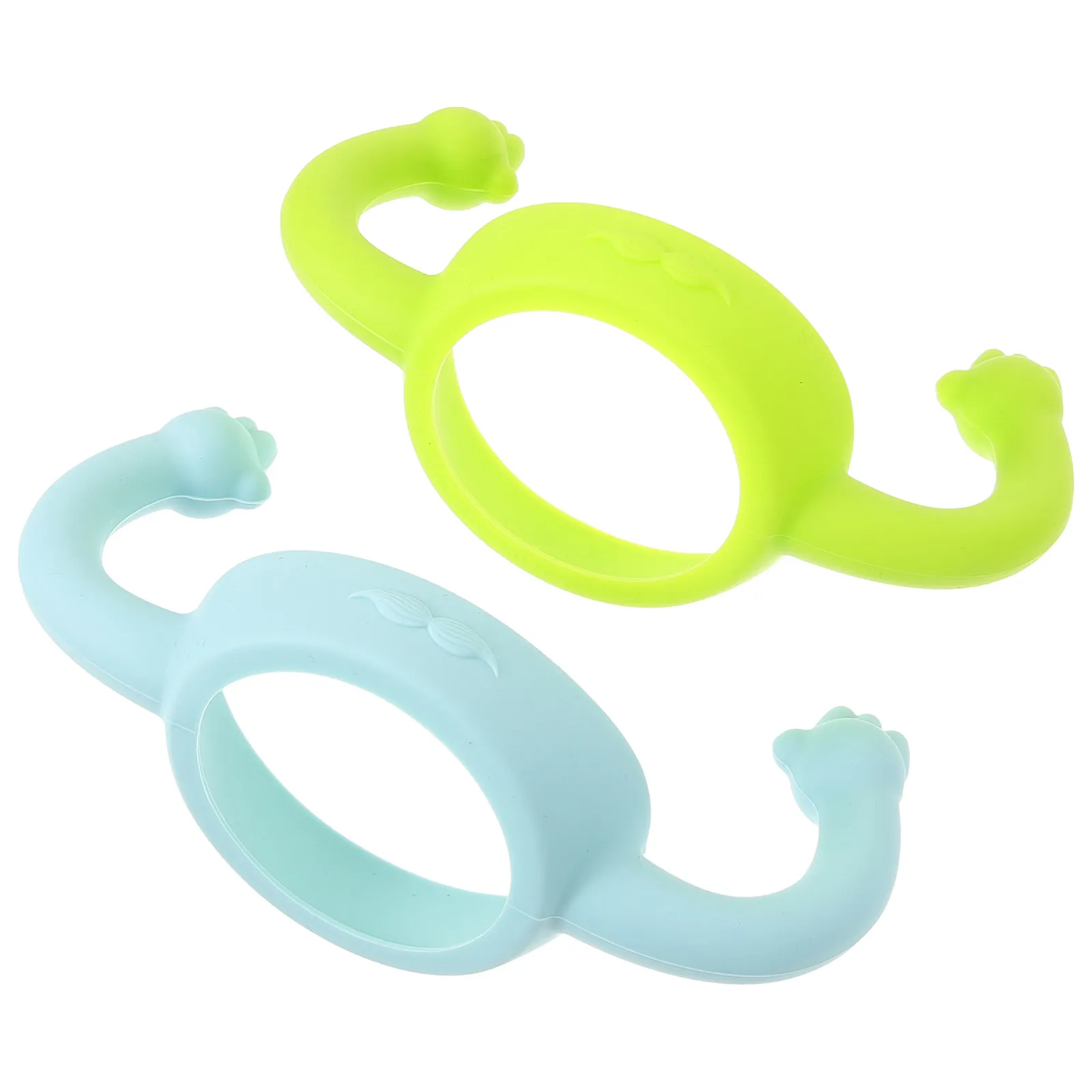 

2Pcs Wide Bottle Handles Silicone Double Handle Non-Slip Grip for Toddler Independent Drink Milk Bottle Accessories