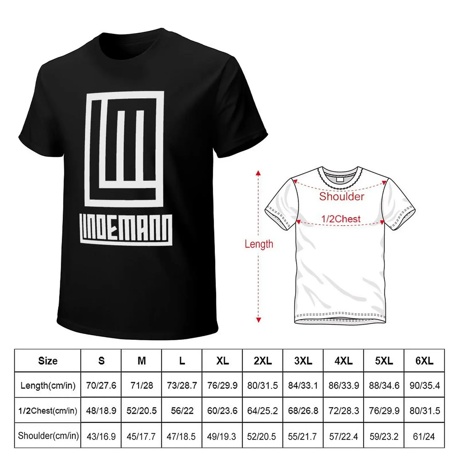 lindemann T-Shirt shirts graphic tee shirts graphic plain black t shirts men