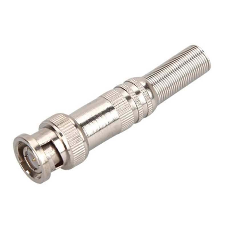 5 stks/10 stks 75-5 Soldeerloze BNC Mannelijke Connector BNC Compressie Connector voor CCTV Camera Systeem Gemakkelijk