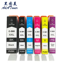 PGI-580 PGI580 PGI-580XXL CLI-581 CLI-581XXL Ink Cartridge For Canon Pixma TS705 TR7550 TR8550 TS6150 TS6250 TS8150 TS8250 6350