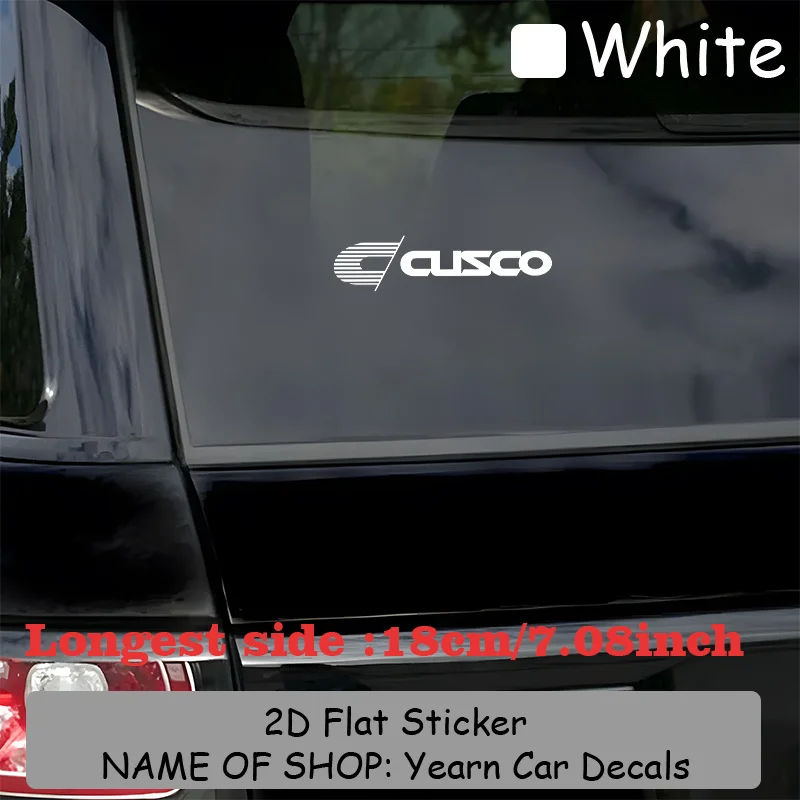قطعة واحدة من ملصق الفينيل بشعار CUSCO - تصميم بسيط باللونين الأبيض والأسود، ملصق شفاف مقاوم للماء #3