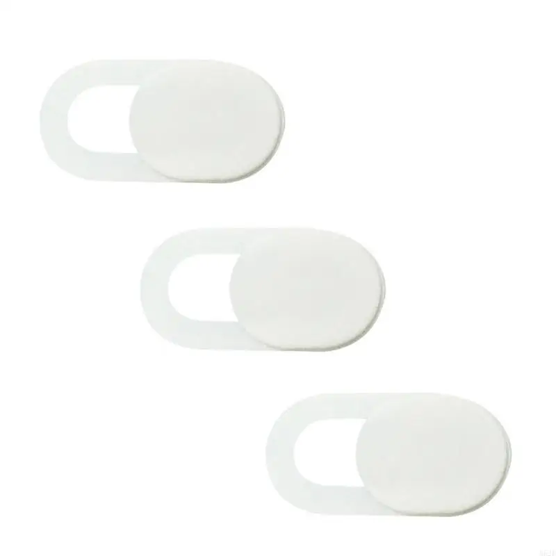 

652E 3 Pcs Oval Webcam Cover Privacy Protective Anti-spy Cover Anti-Peeping Protector