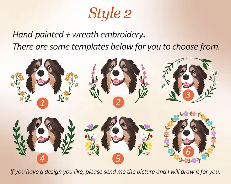 Custom Dog Portrait Embroidered Sweatshirt,Custom Pet Hoodie, Personalized Pet Face and Pet name Sweatshirt,Custom gift