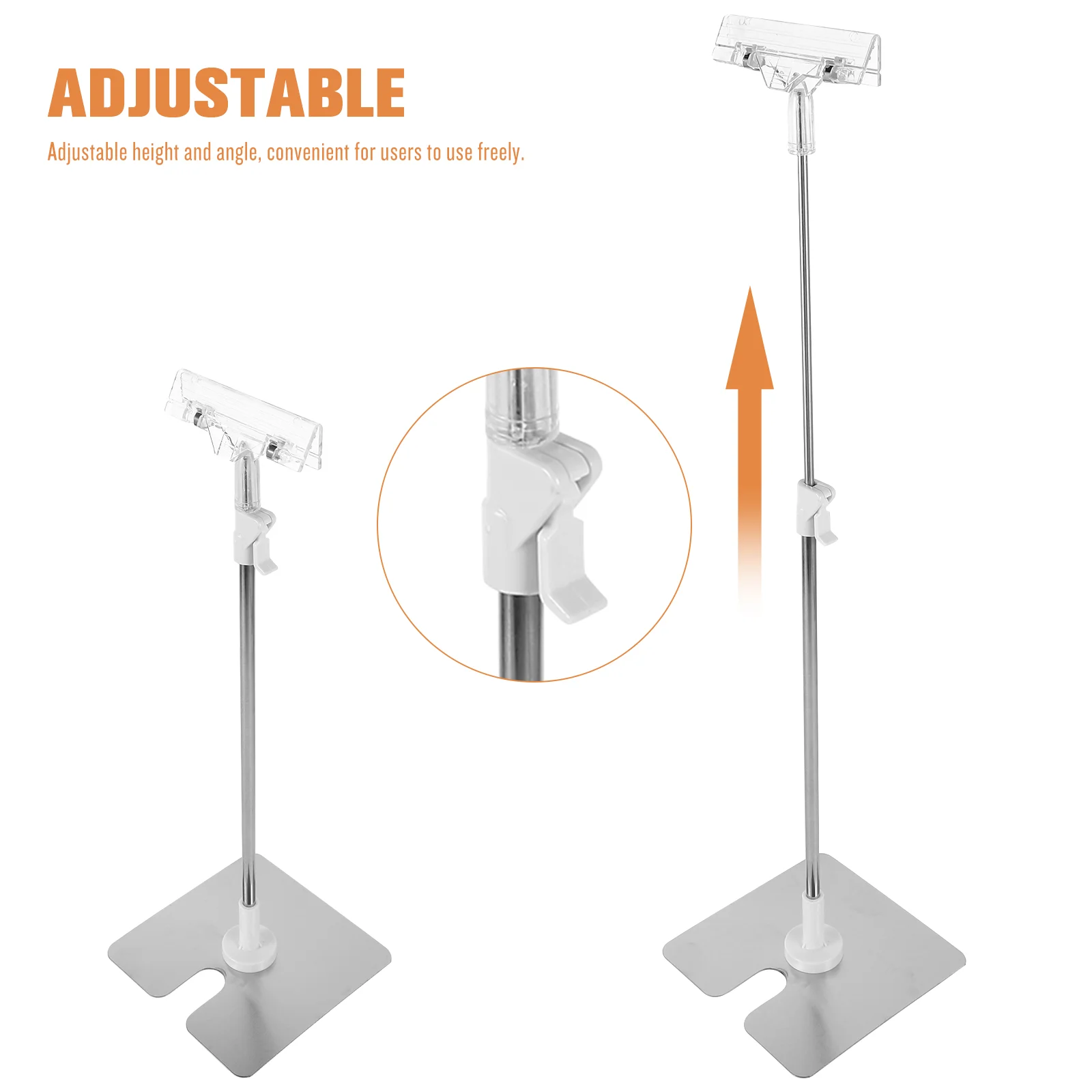 Edelstahl Poster Stand Werbe schild Halter Clip steht für Display Rack der Banner Desktop