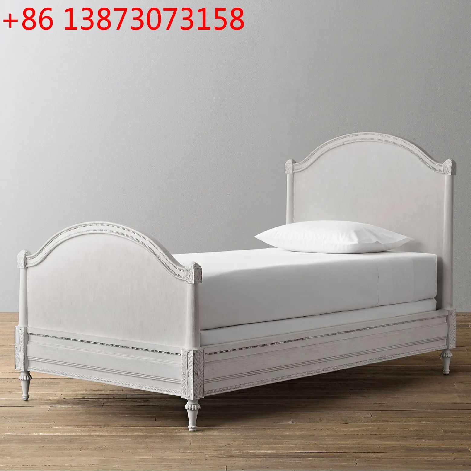 

Серия американских деревенских спальев из массива дерева, старая односпальная кровать, дубовая резная детская кровать