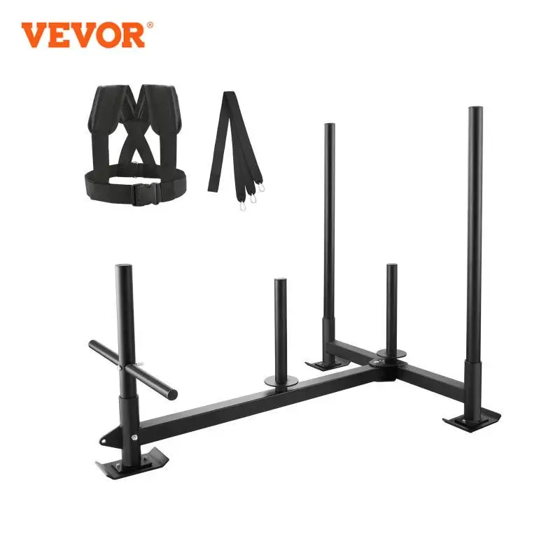 VEVOR Weight Training Sled Pull Push Power Sled Fitness Strength Resistance Training  for Athletic Exercise & Speed Improvement