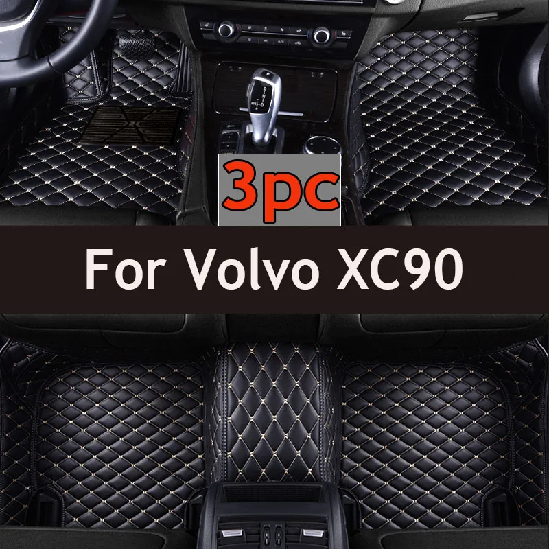 Car Floor Mat For Volvo XC90 MK1 2002~2014 7seat Dirt-resistant Leather Mat Cubre Pisos Para Autos Car Accessories Interior Part