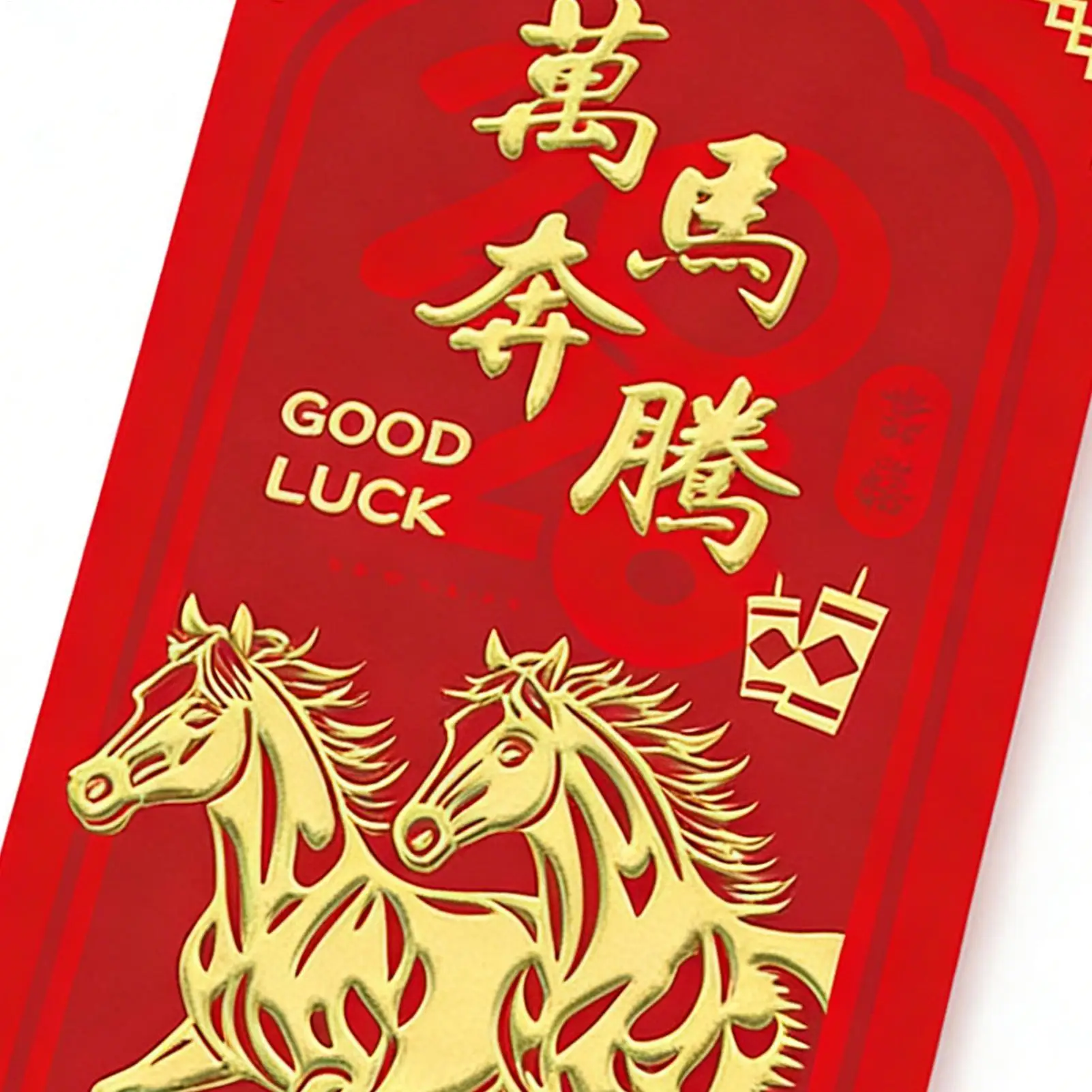 Money Envelopes For Cash 6 Pieces Cartoon New Year Packet 2026 Auspicious Symbol Horse Print Cash Envelope For Adult Family