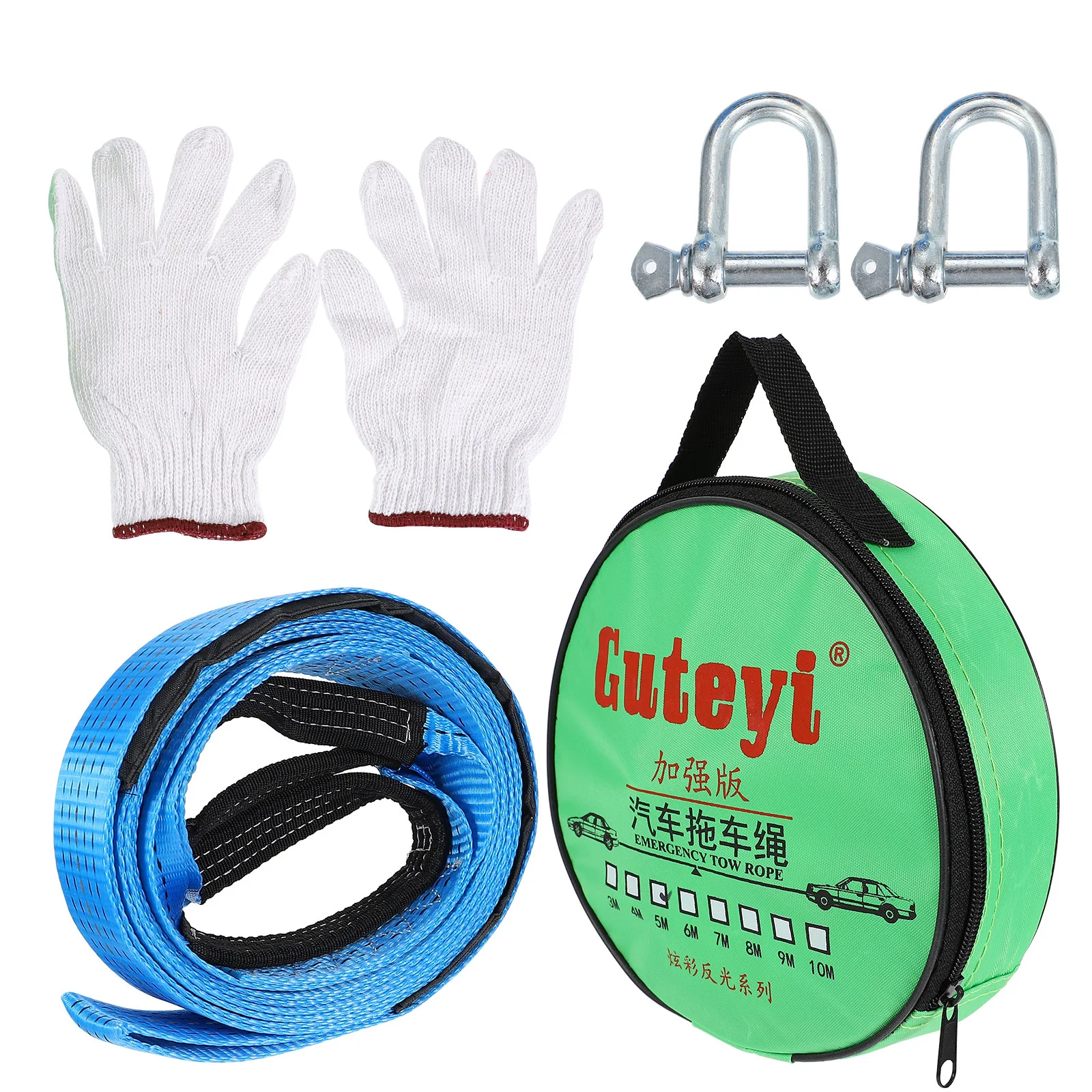 Emergency Hand Holding Rope Tow Strap Sturdy Car Trailer Winch Towing Cable Leash