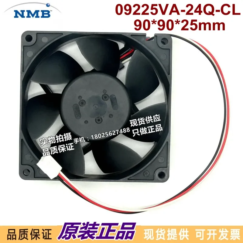 for 09225VA-24Q-CL for NMB Fan 9025 9cm 24V 0.49A Three-Wire High-End Frequency Conversion Cooling Fan