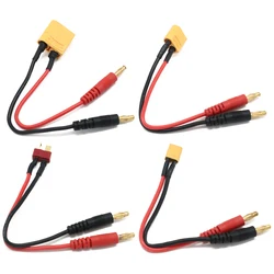 1 stücke Batterie Ladegerät Kabel 4,0mm Banana Stecker Zu XT90/ XT60/ XT30/ T Stecker 14AWG silikon Kabel 20CM Für RC Lipo Batterie