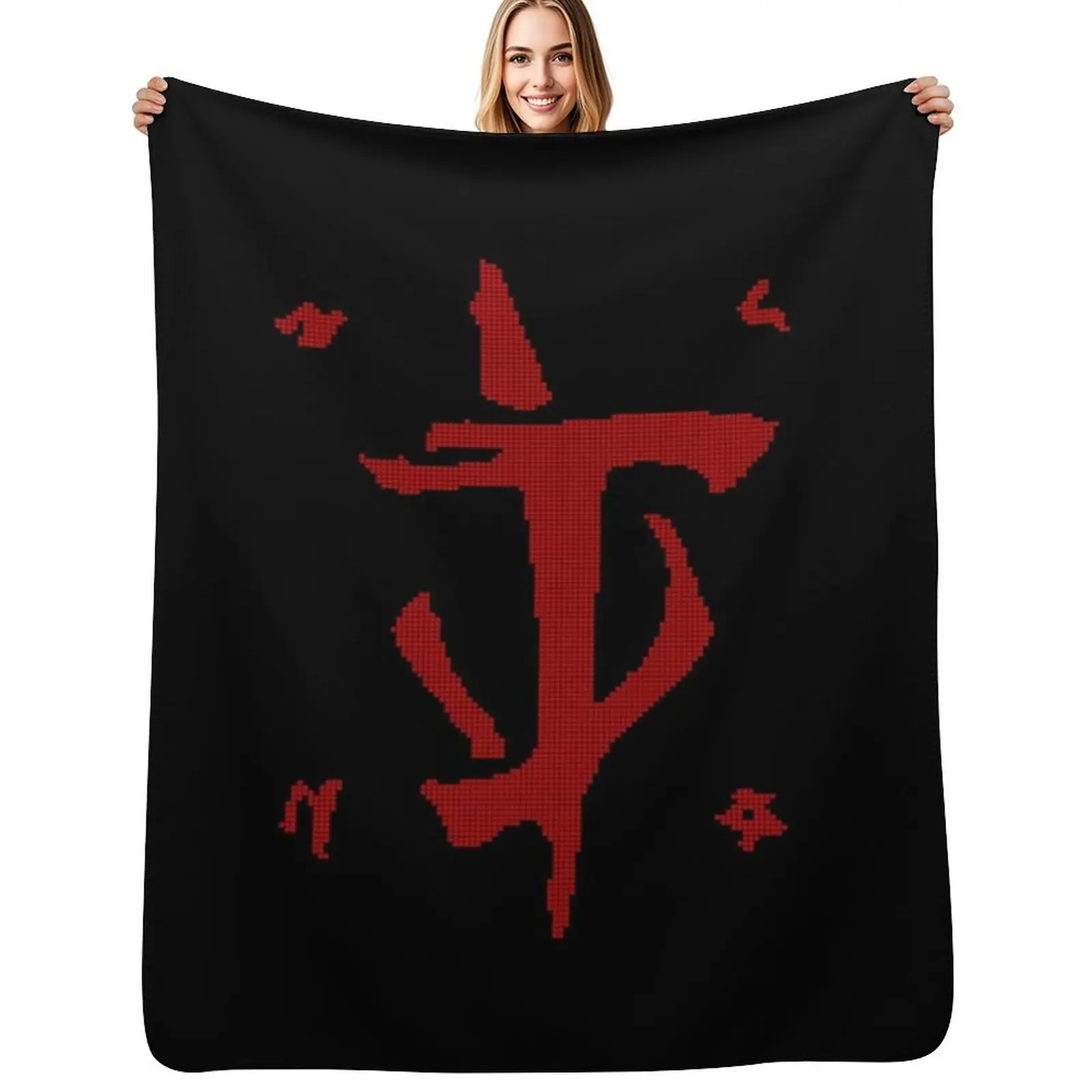 Eternal Slayer - Pixels Throw Blanket No Pilling Soft Warm Blanket for Bed