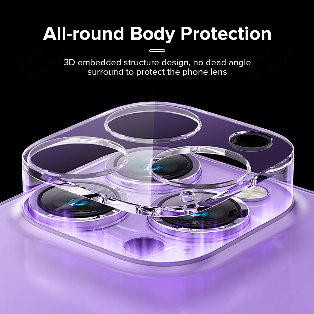 2PCS For iPhone 16 Pro Max Camera Lens Film Tempered Camera Protector For Apple iPhone16 16pro 16ProMax 16 Plus 3D Lens Glass