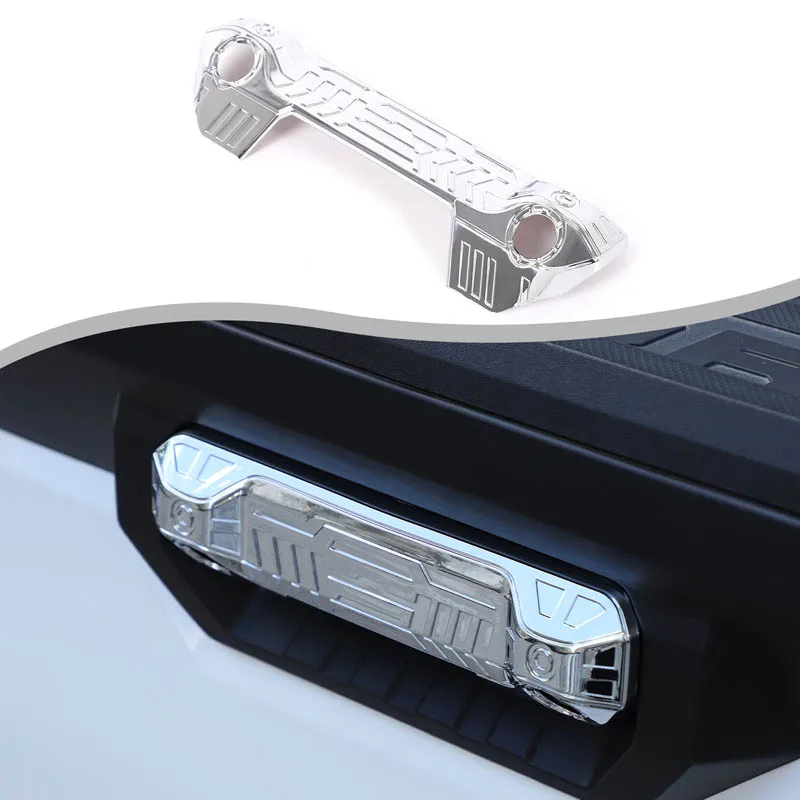 

For Toyota Tundra 2022+ Car Tailgate Handle Decorative Cover ABS Carbon Fiber/Black Car Tailgate Handle Modification Accessories