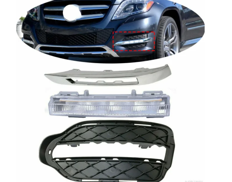 

1 комплект передней левой противотуманной фары в сборе для Mercedes Benz X204 GLK350 2013-2015