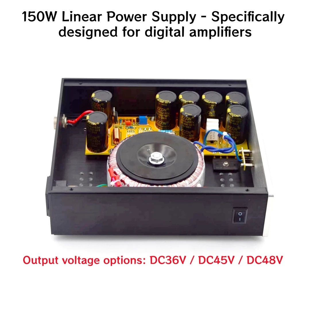 TIANCOOLKEI XD-L150 150W Linear Power Supply - OUT DC 36V 45V 48V Specifically designed for digital amplifiers